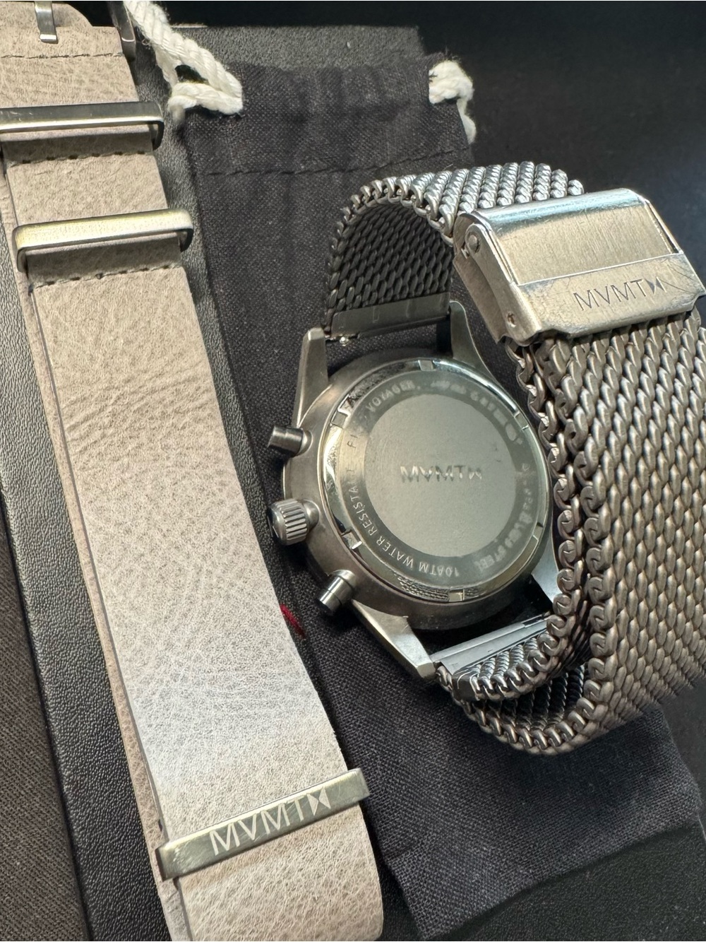 MVMT Monochrome Chronograph Watch w/ 2 Straps - Picture 4 of 4